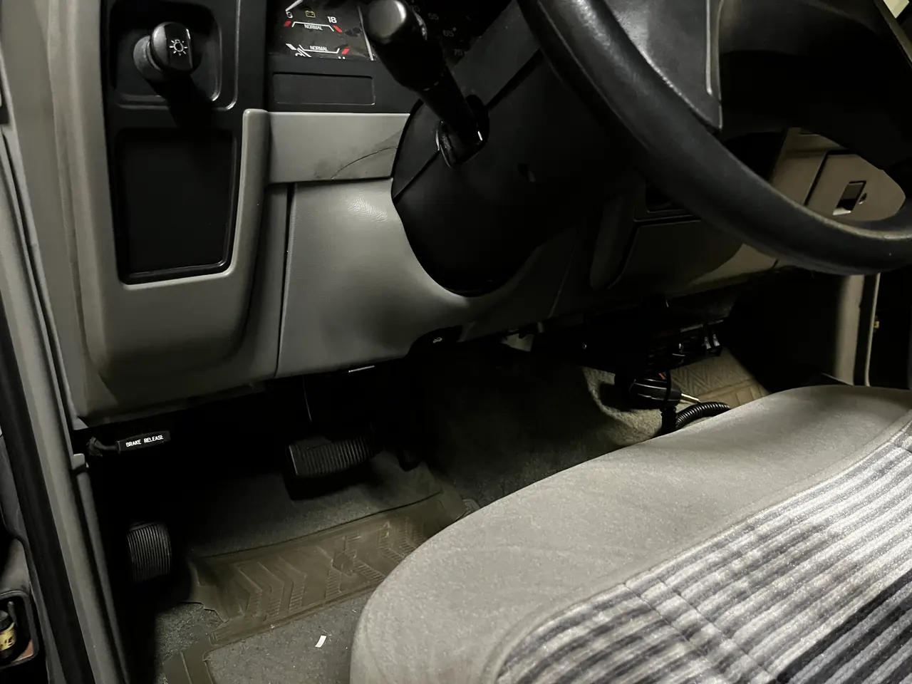 The original steering-area trim the panels were modeled from