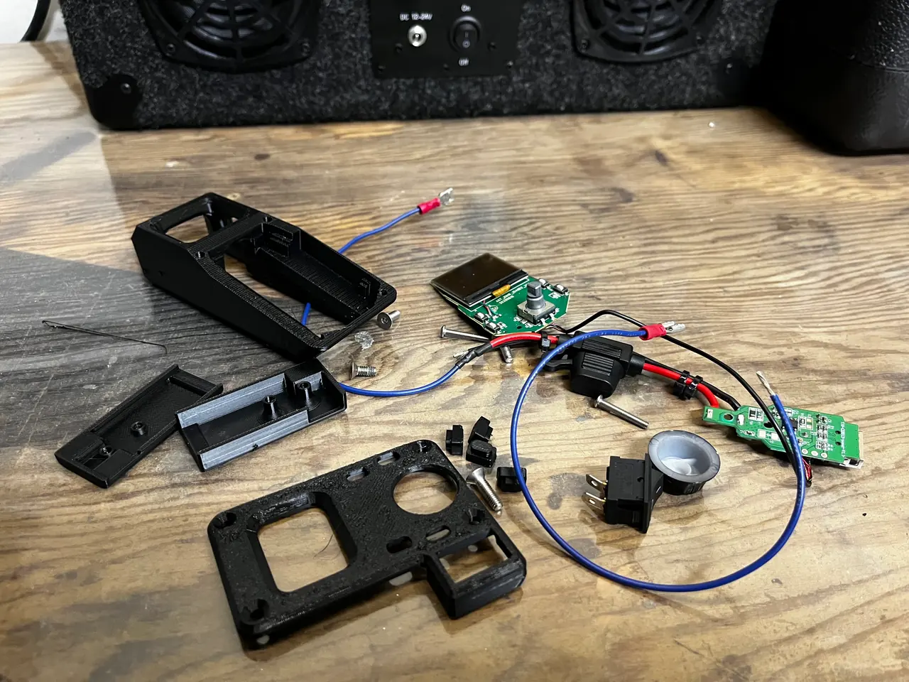 Printed housing parts and the donor electronics