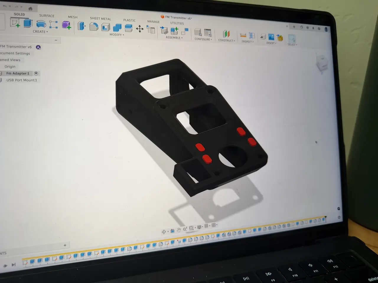The housing in CAD