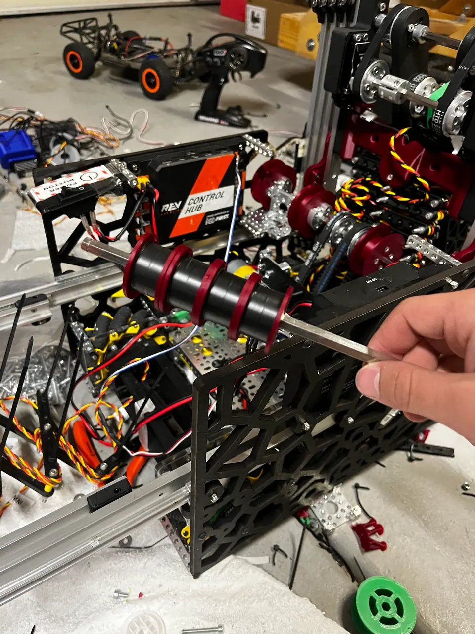Working on the robot, February 2025