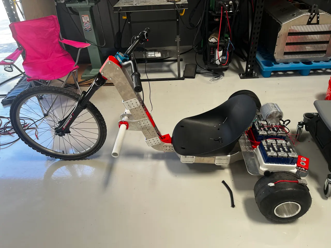 The trike, rideable